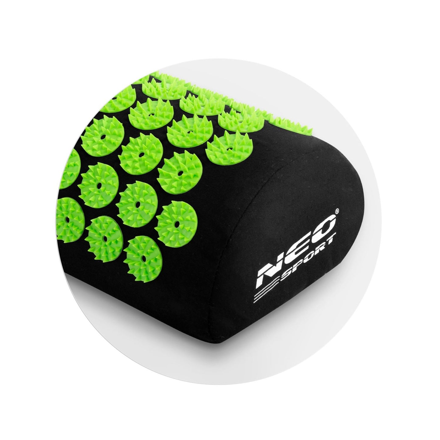 Neo-Sport NS-900 spiked acupressure mat, black and green