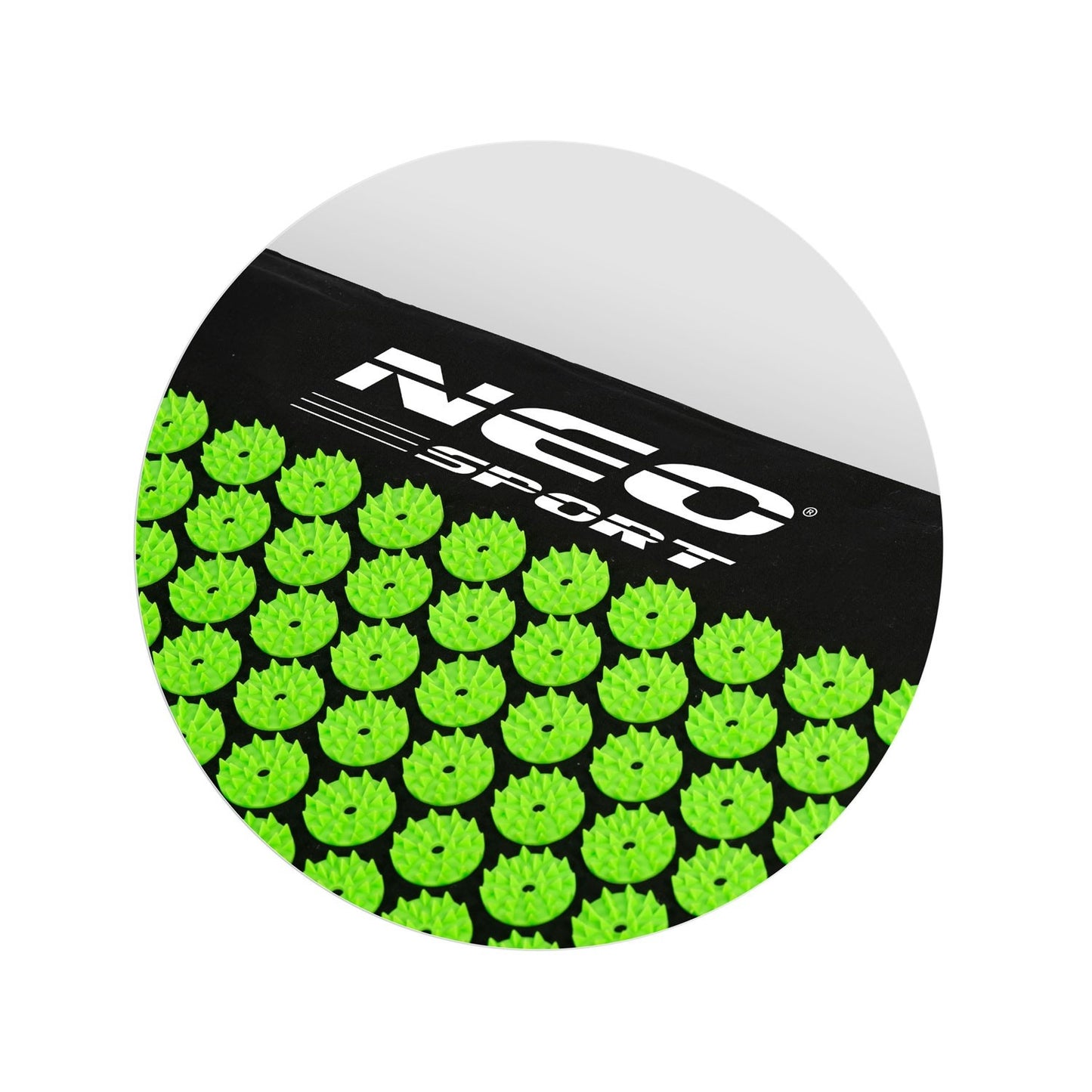 Neo-Sport NS-900 spiked acupressure mat, black and green