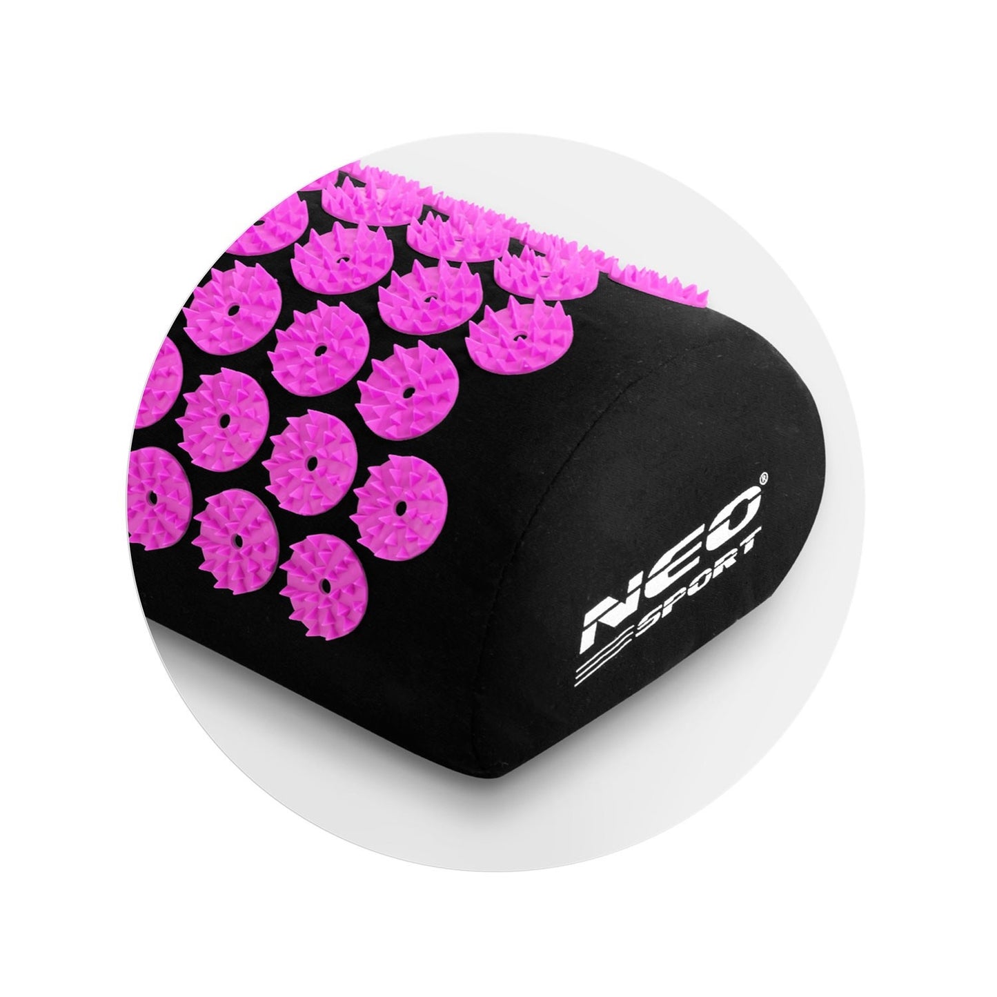 Neo-Sport NS-900 spiked acupressure mat, black and purple