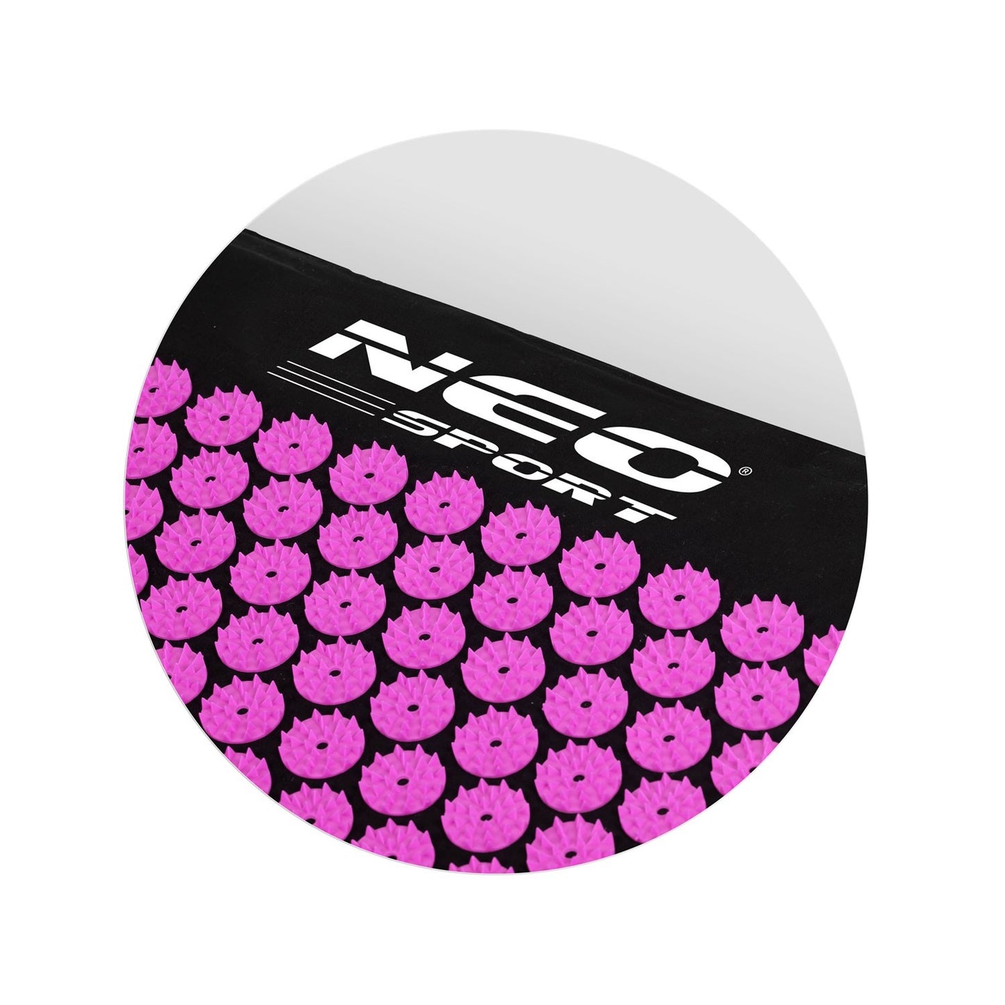 Neo-Sport NS-900 spiked acupressure mat, black and purple