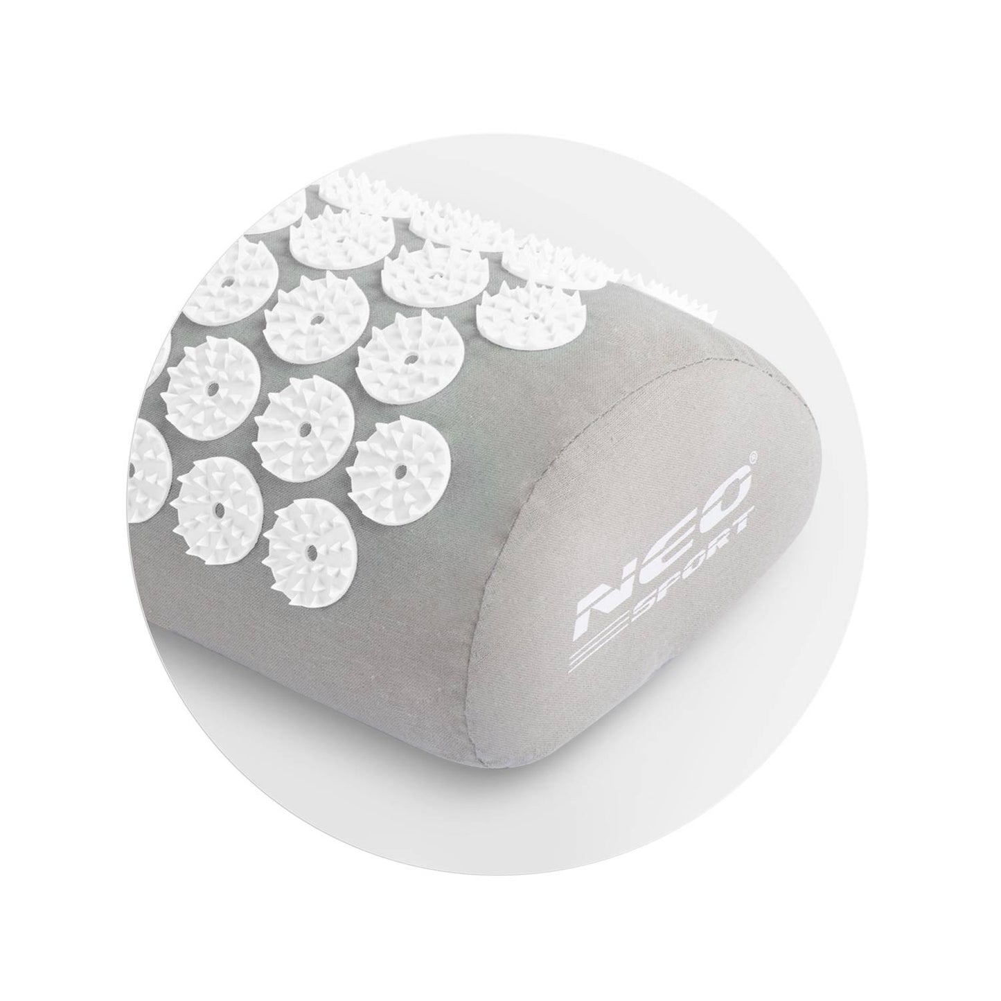 Neo-Sport NS-900 spiked acupressure mat, gray and white