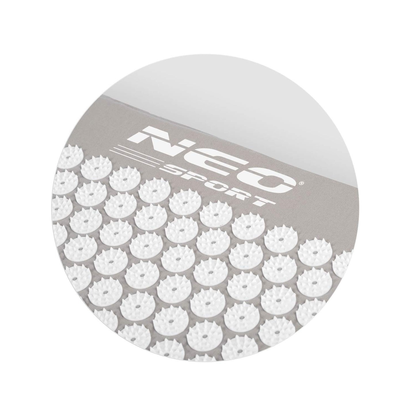 Neo-Sport NS-900 spiked acupressure mat, gray and white