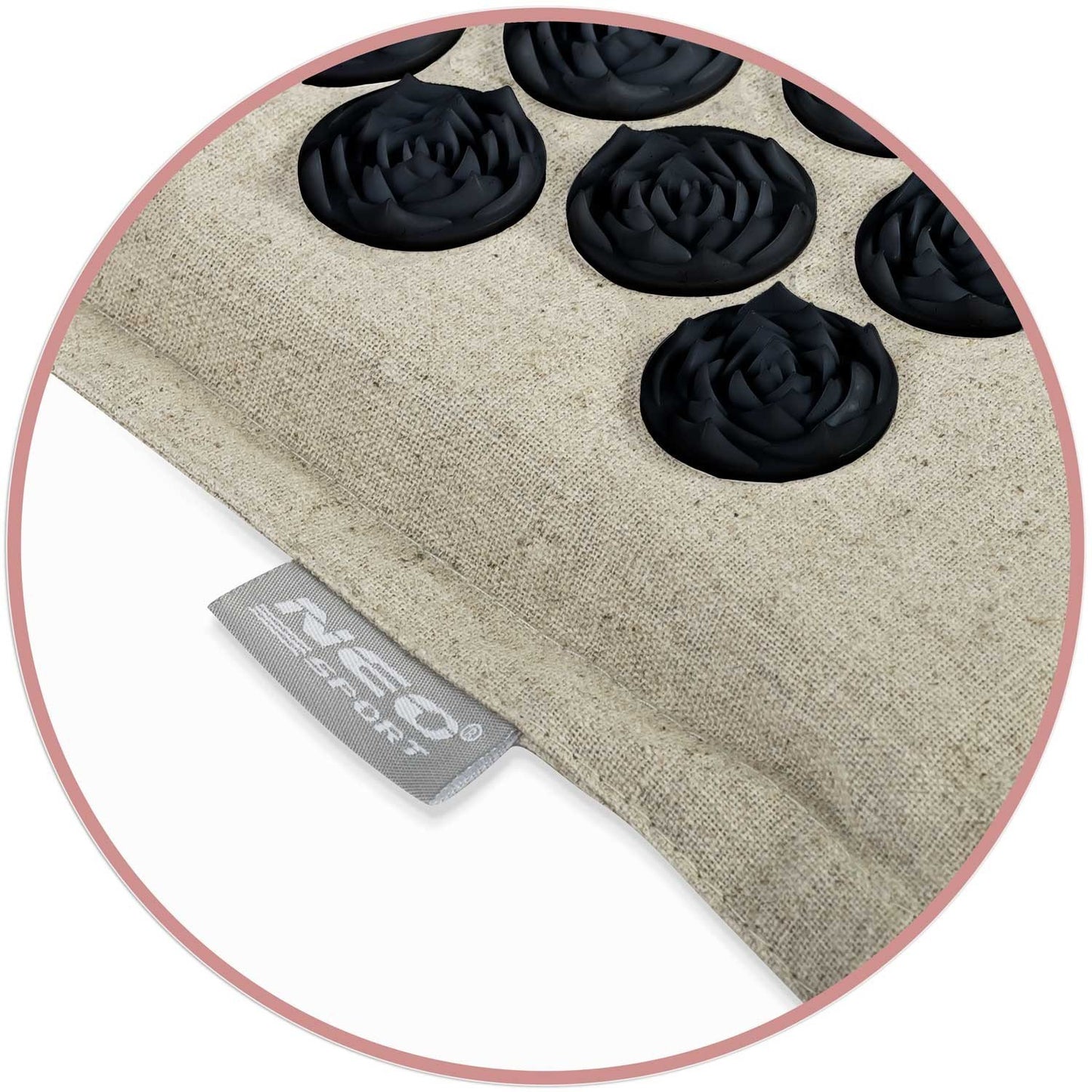 Neo-Sport NS-902 spiked acupressure mat, grey-black
