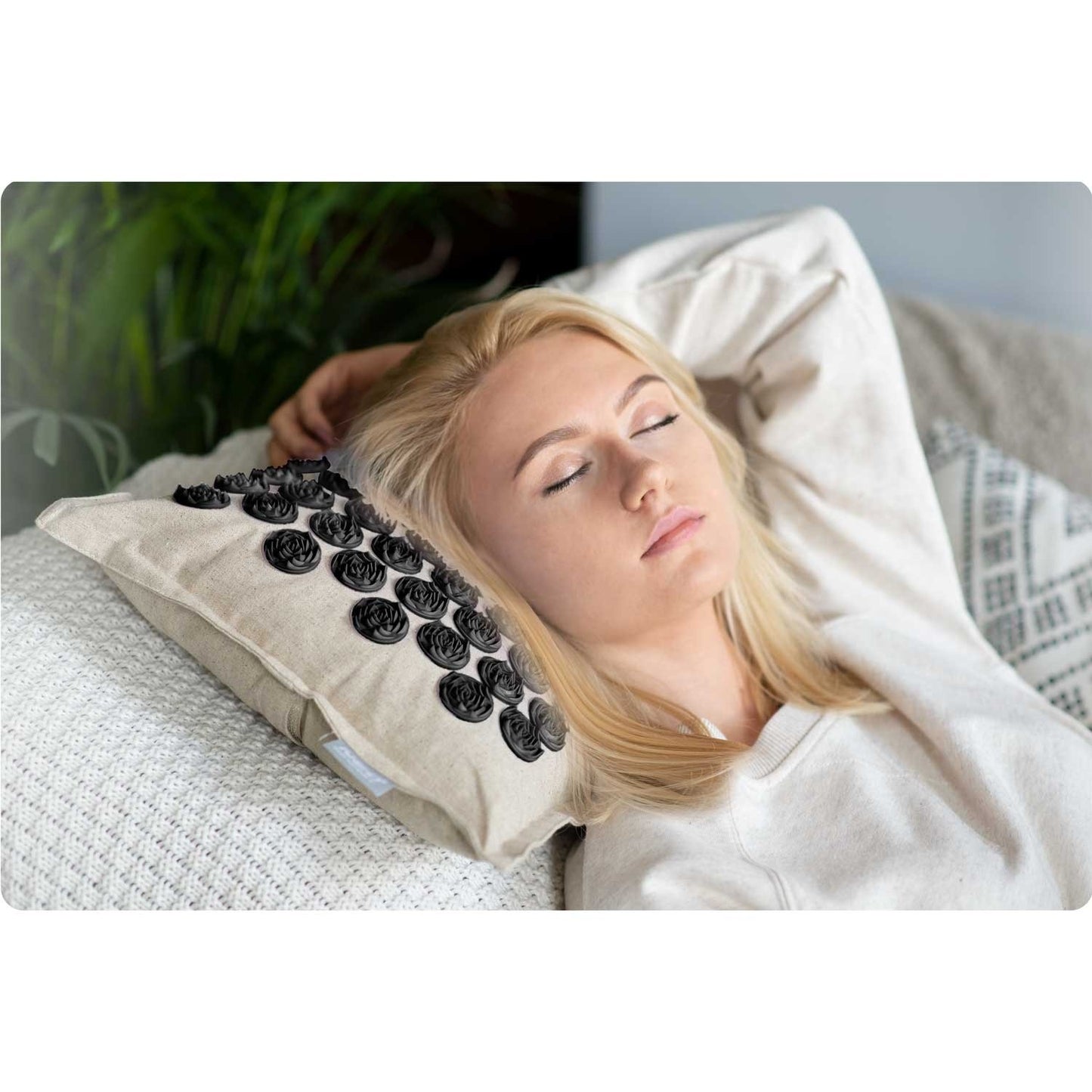 Neo-Sport NS-902 spiked acupressure mat, grey-black