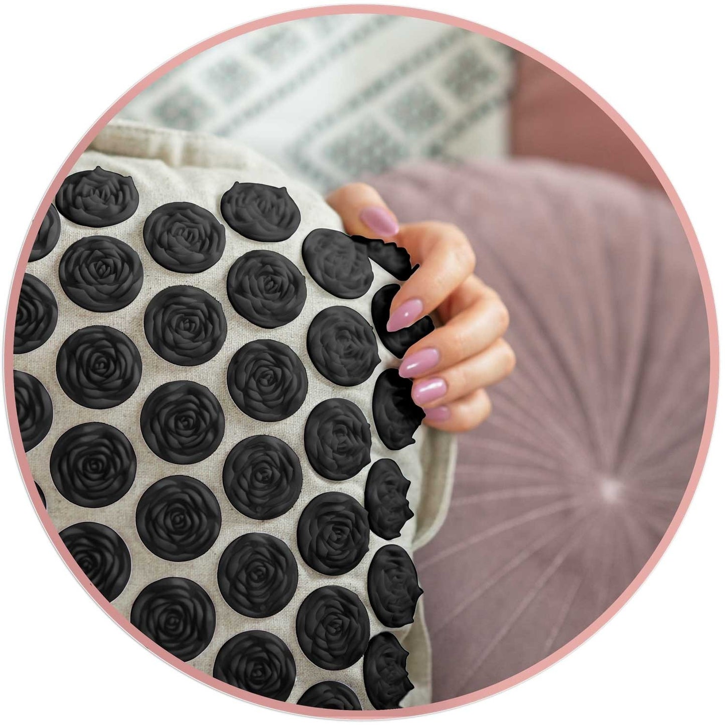 Neo-Sport NS-902 spiked acupressure mat, grey-black