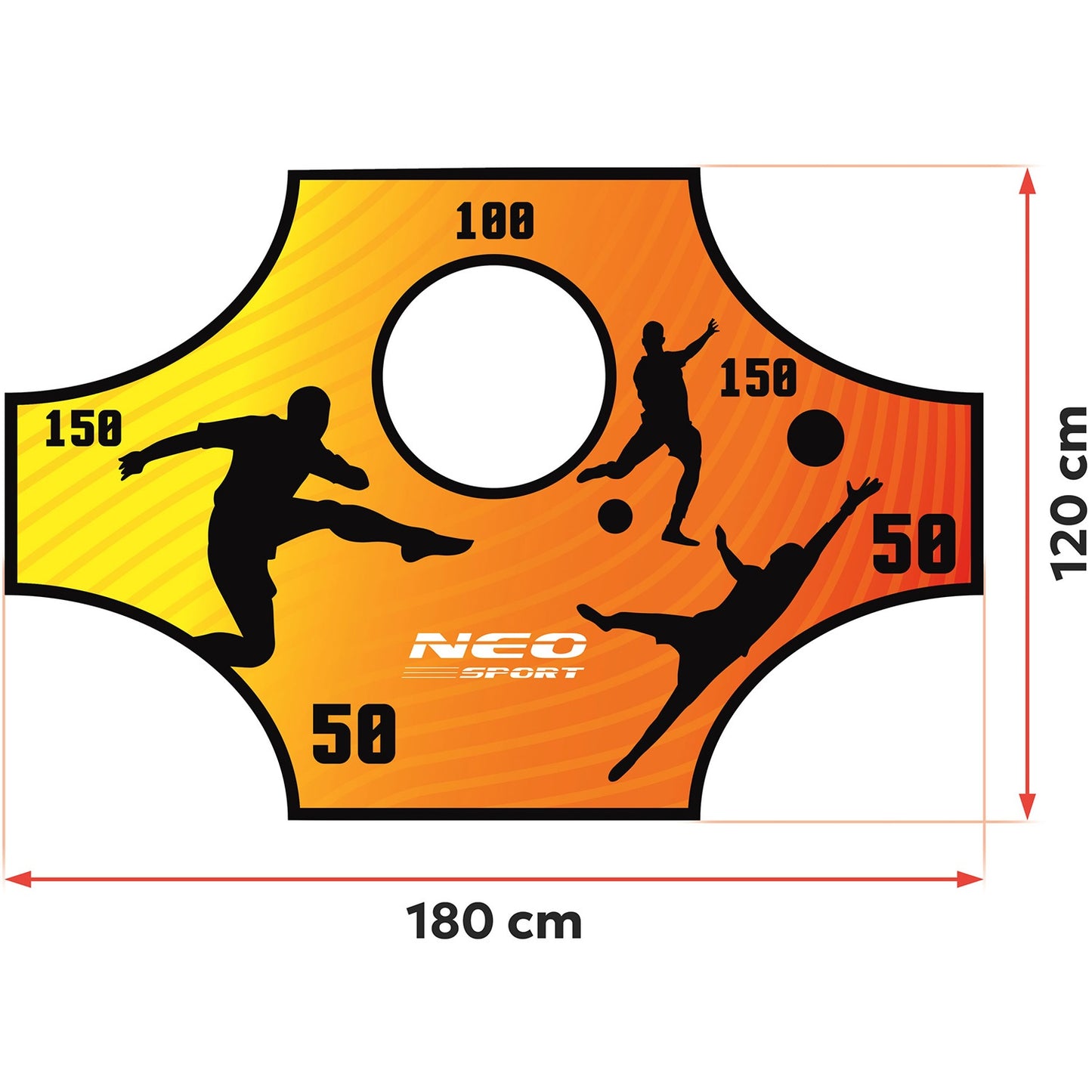 Neo-Sport goal accuracy mat 180 x 120 cm