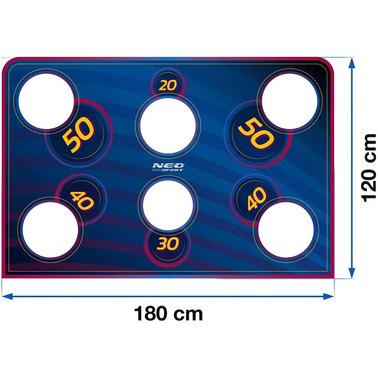 Neo-Sport goal accuracy mat 180 x 120 cm