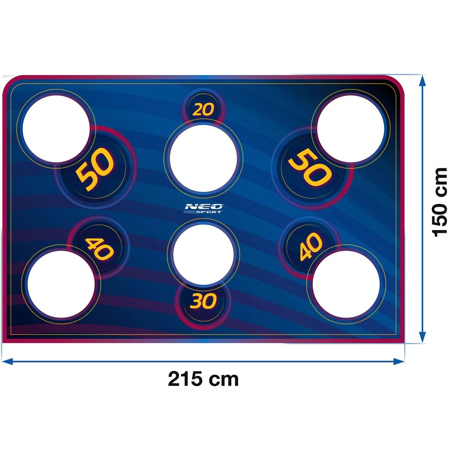 Neo-Sport goal accuracy mat 215 x 150 cm