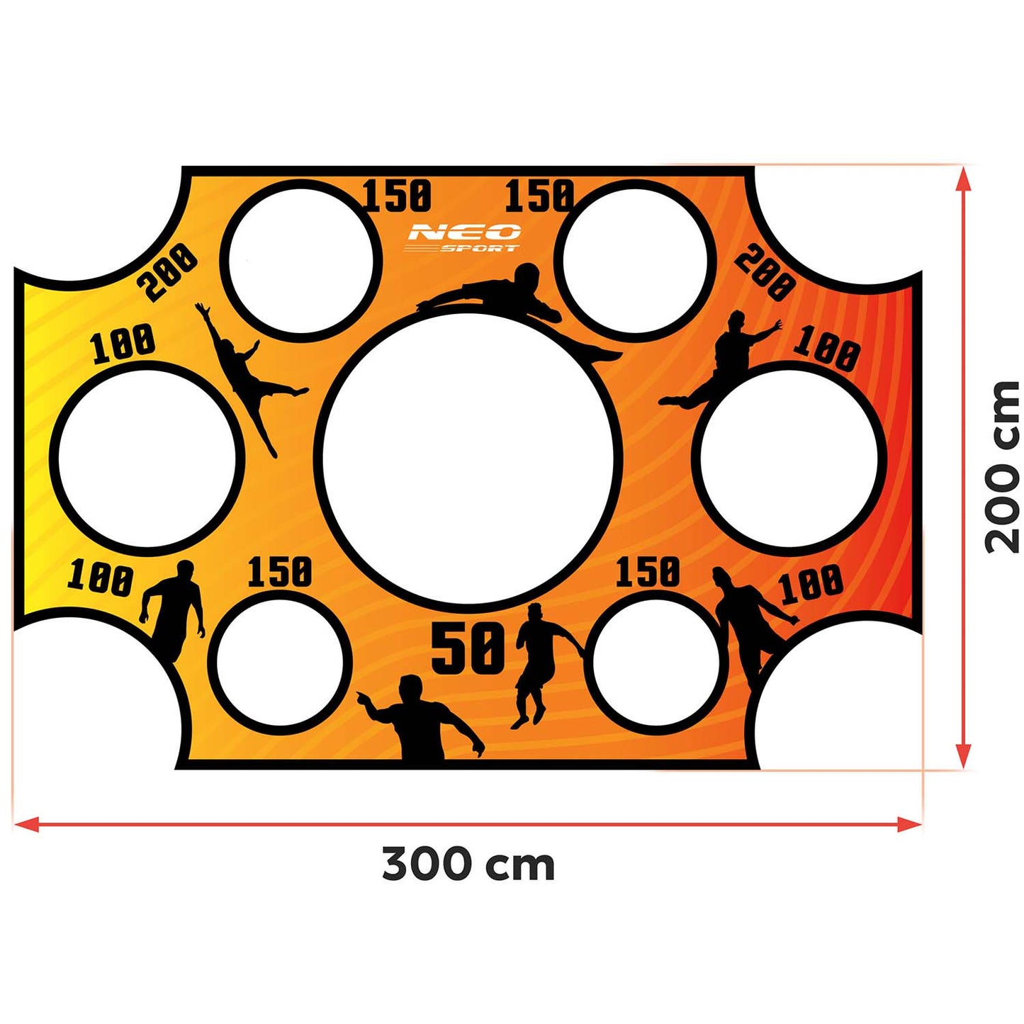 Neo-Sport goal accuracy mat 300 x 200 cm