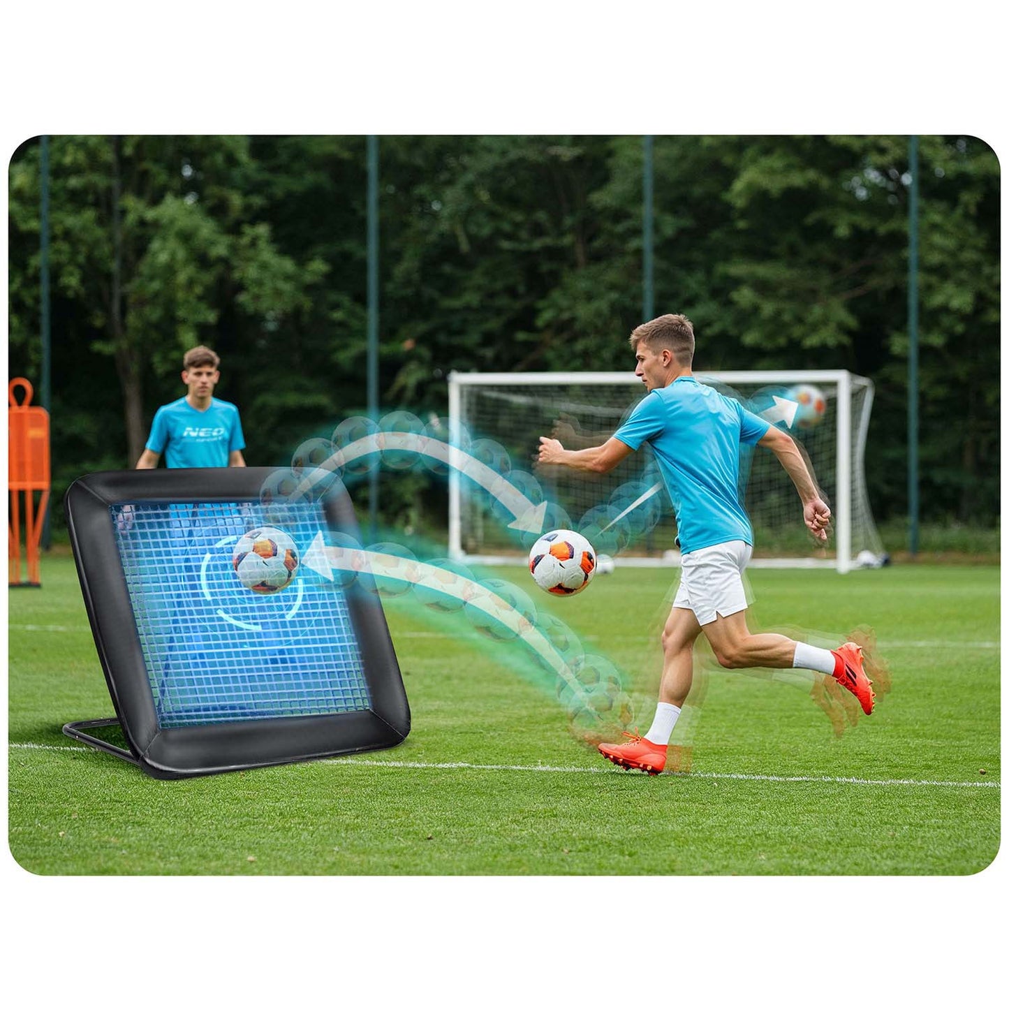 Neo-Sport rebounder training goal 122 x 120 cm