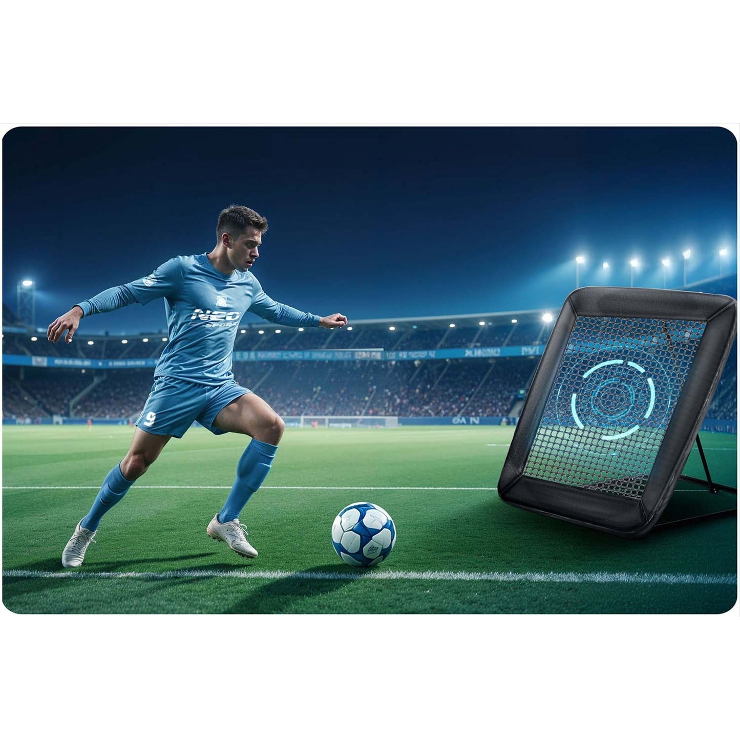 Neo-Sport rebounder training goal 122 x 120 cm