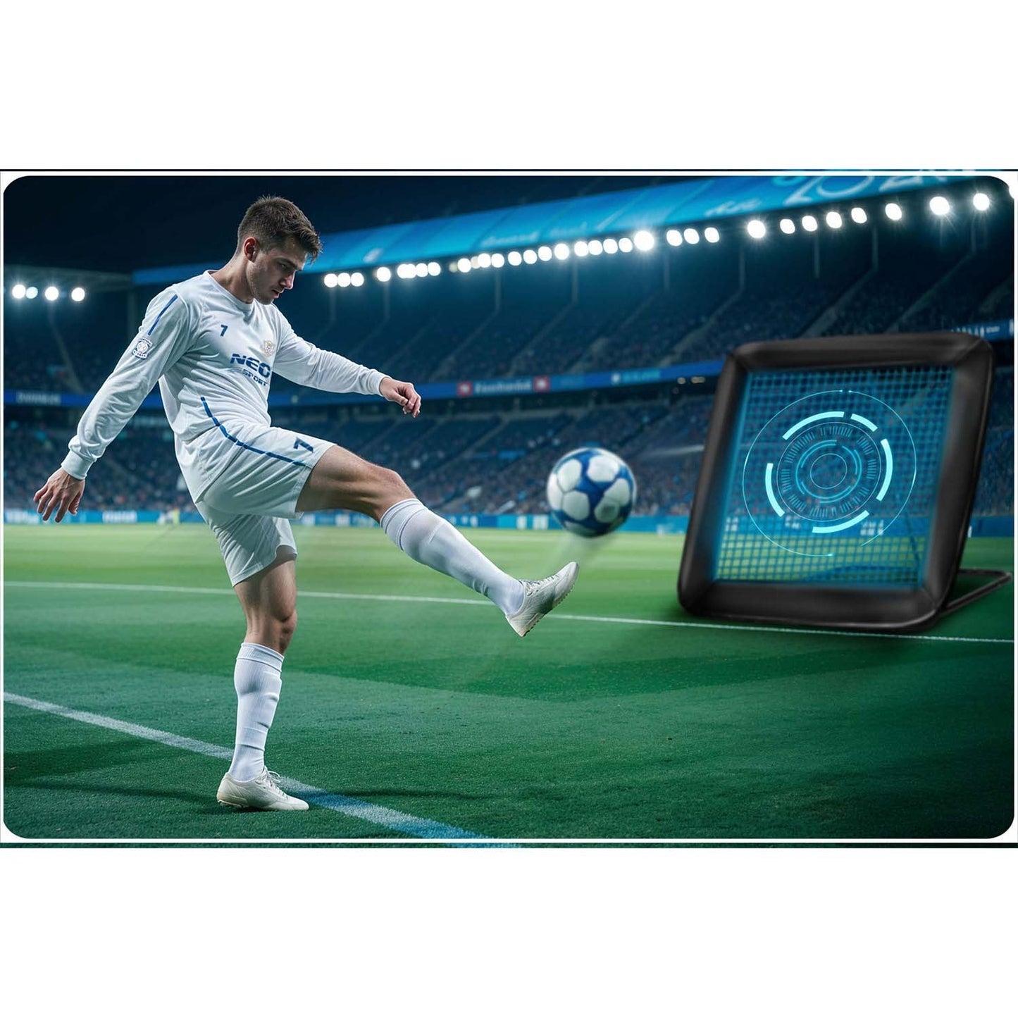Neo-Sport rebounder training goal 122 x 120 cm