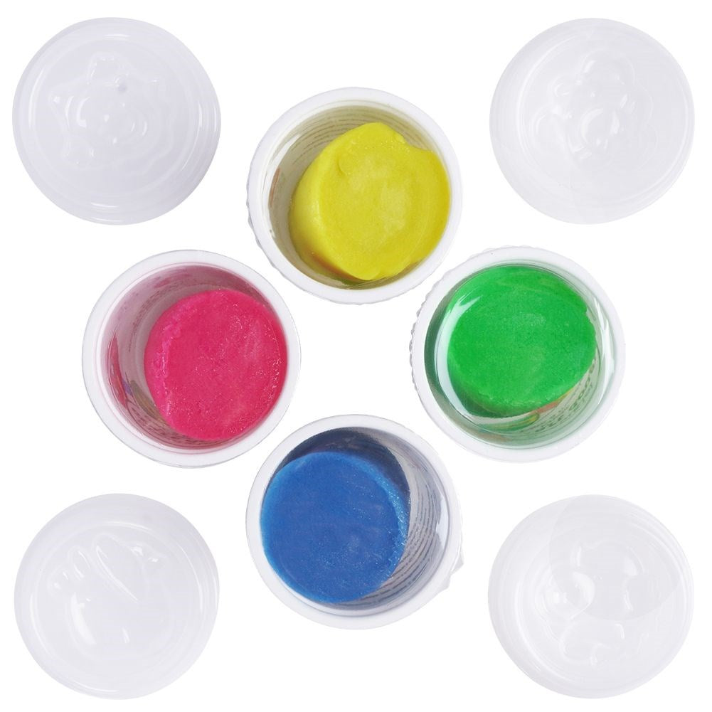 Neon modelling clay figures 4 pcs.