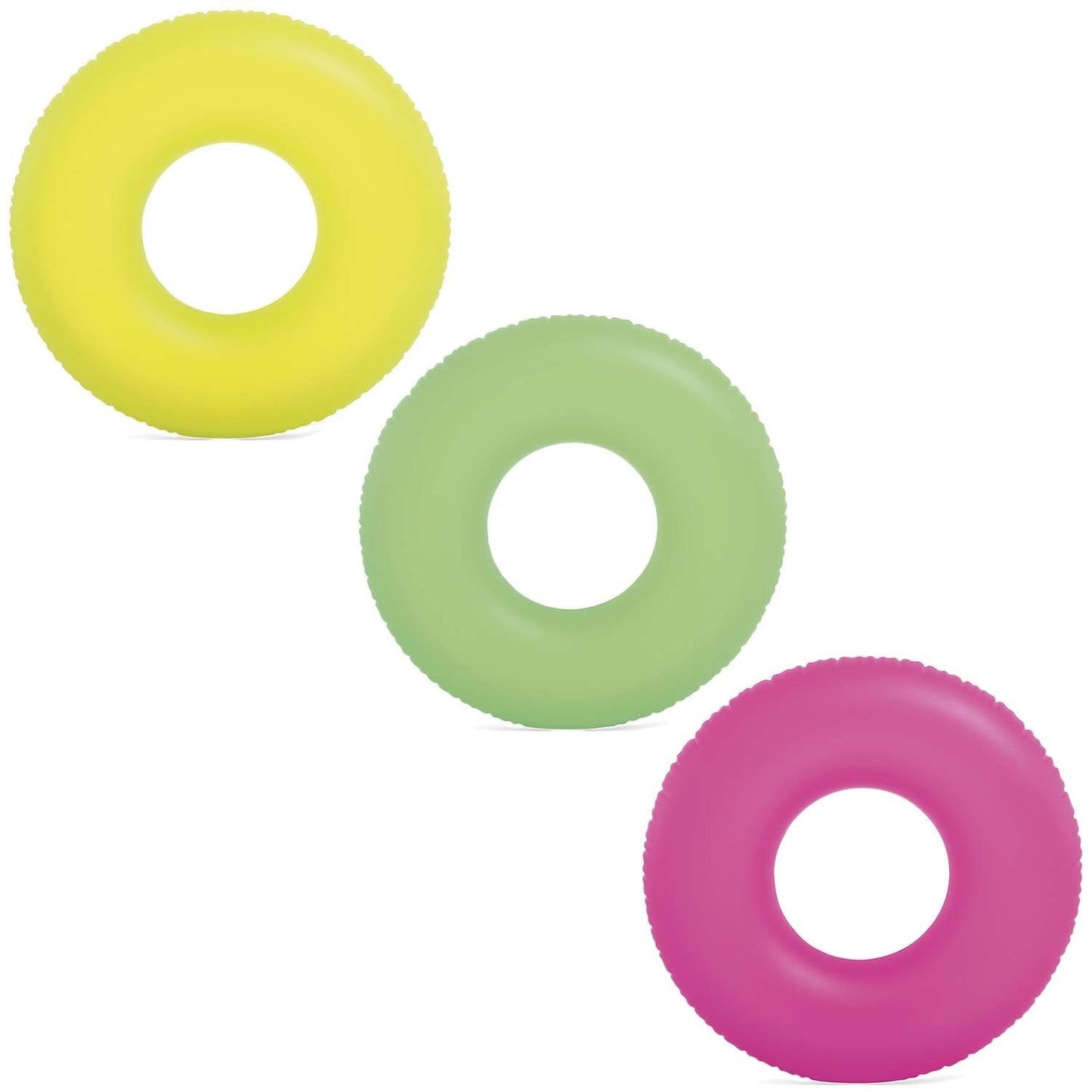Neon swimming ring, diameter 91 cm - 3 colors INTEX 59262 pink