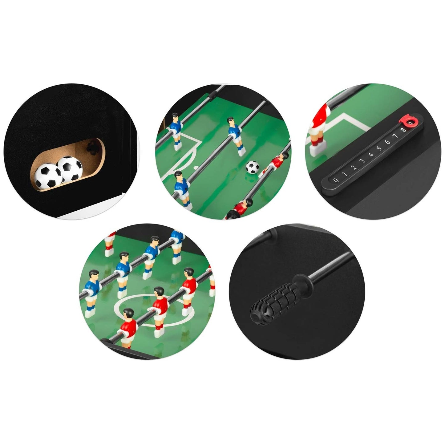 Neosport Foosball Table 121 x 61 x 80 cm NS-803 Black