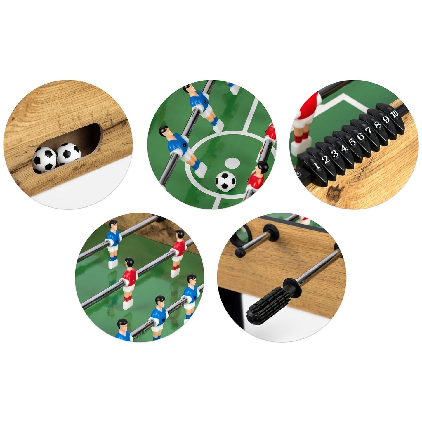 Neosport foosball table 118x61x79cm NS-805 wooden