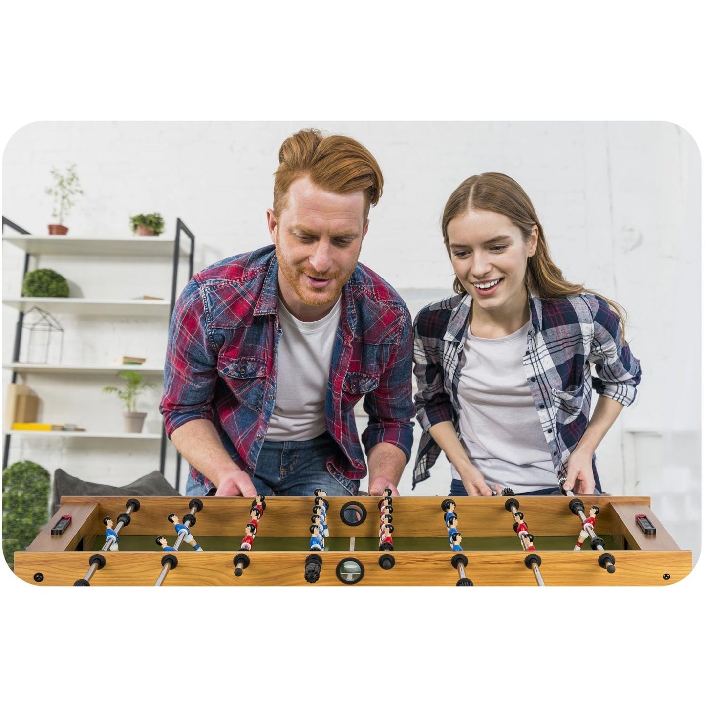 Neosport table football table 121 x 61 x 80 cm NS-803 wooden