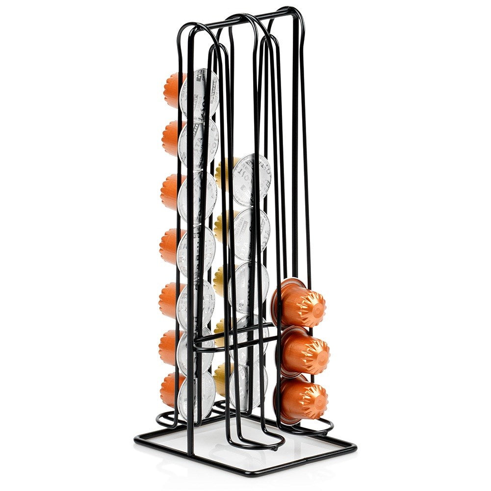 Nespresso coffee capsule stand metal black 30 cm