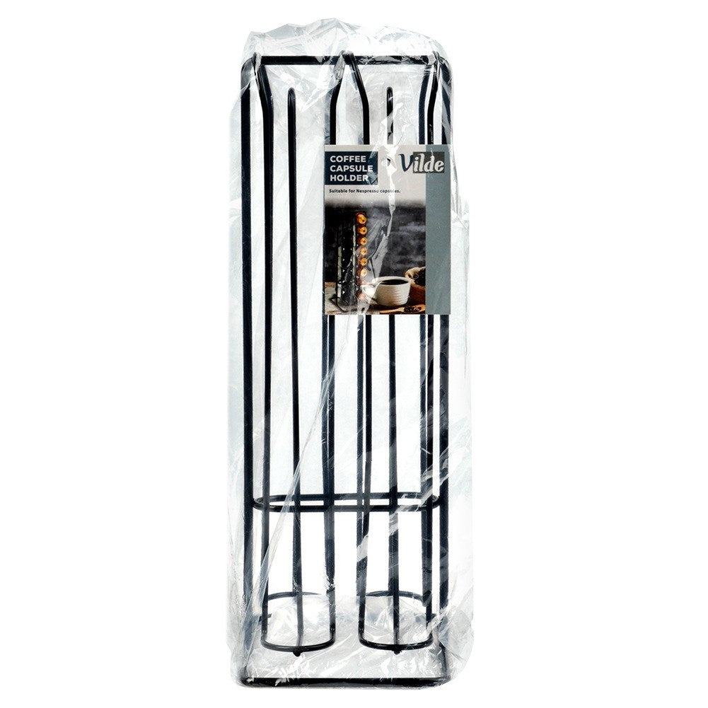 Nespresso coffee capsule stand metal black 30 cm