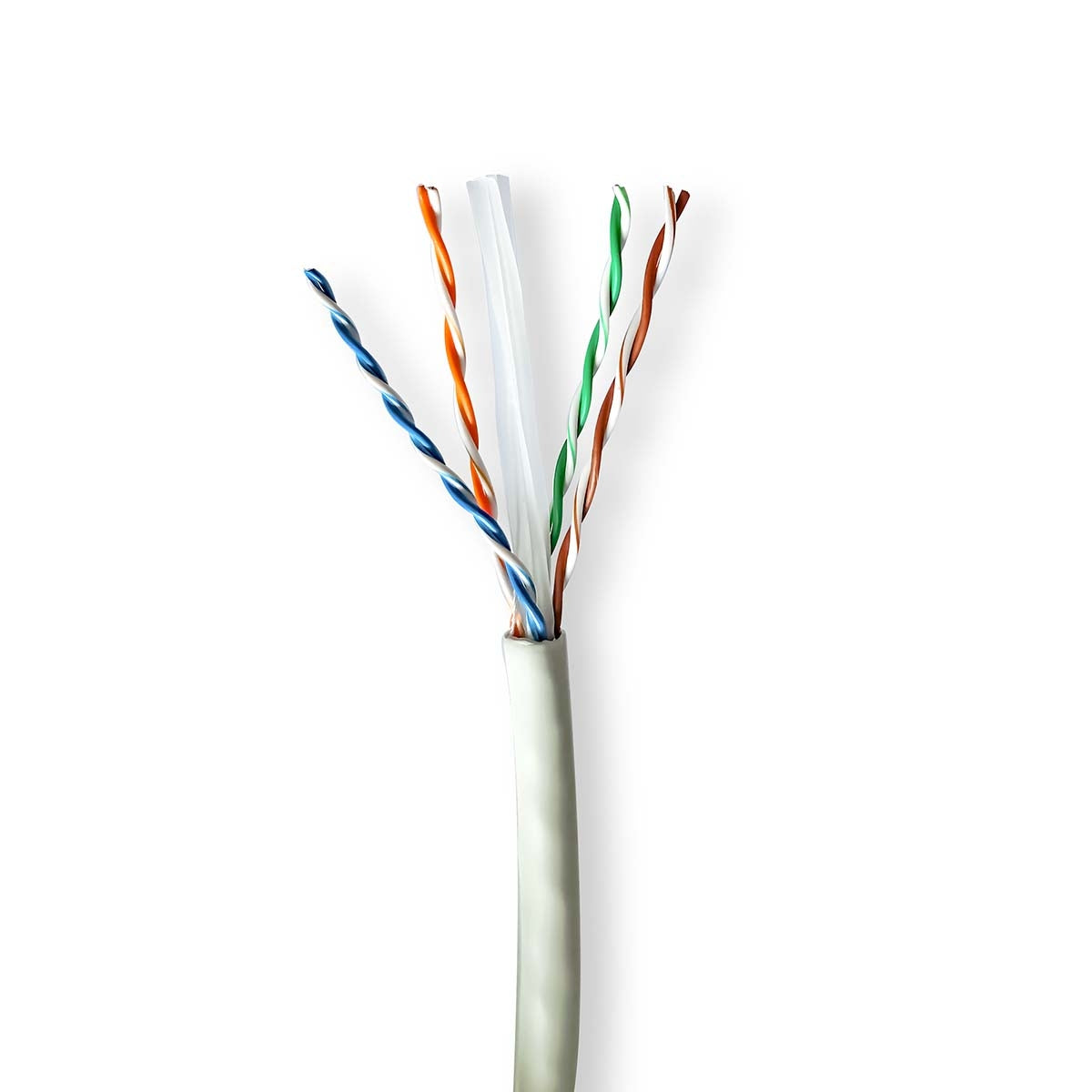 Network Cable Roll | CAT6a | Solid | U/UTP | Copper | 305.0 m | Indoor | Round | LSZH | Grey | Pull Box