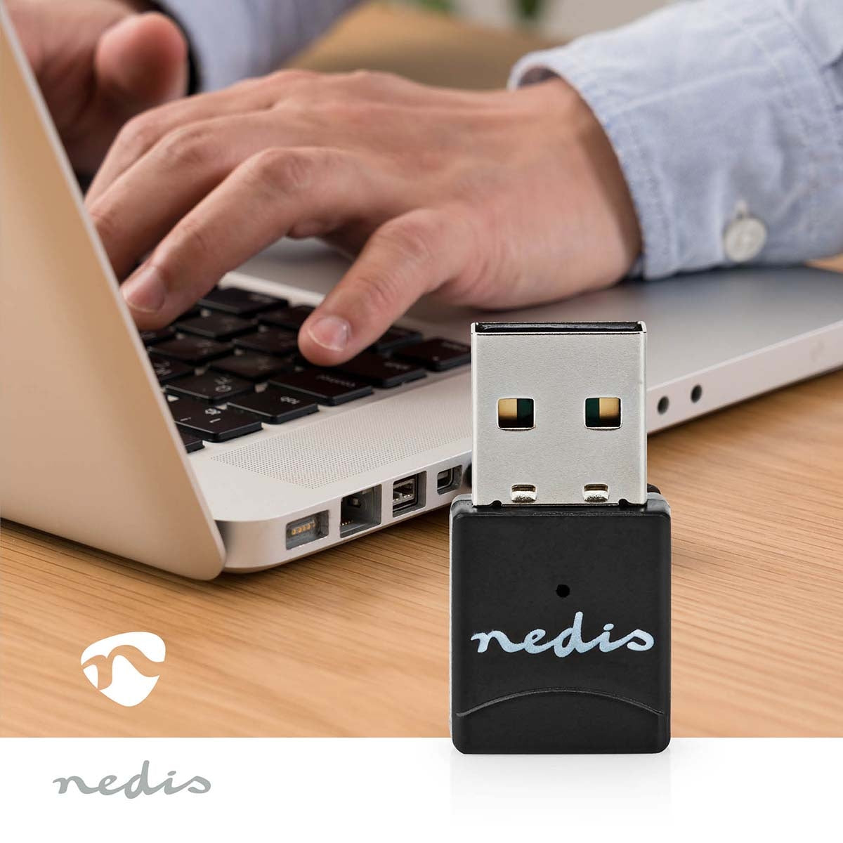 Network Dongle | Wi-Fi | AC600 | 2.4/5 GHz (Dual Band) | USB2.0 | Wi-Fi speed total: 600 Mbps | Windows 10 / Windows 11 / Windows 8