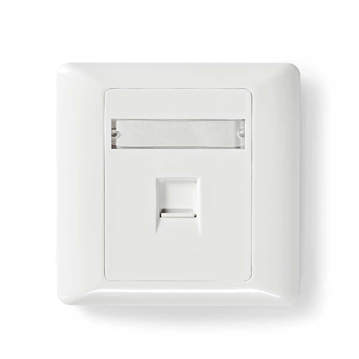 Network Keystone Face Plate | Face plate RJ45 | 1-Port port(s) | ABS | White | Envelope