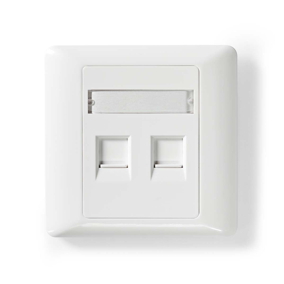 Network Keystone Face Plate | Face plate RJ45 | 2-Port port(s) | ABS | White | Envelope