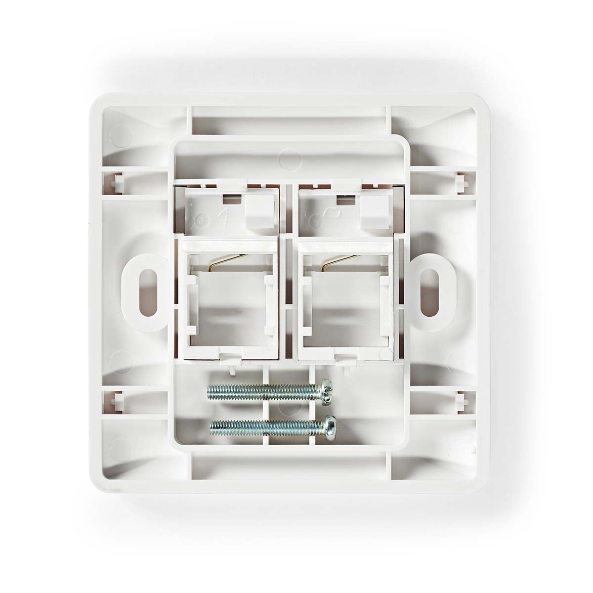 Network Keystone Face Plate | Face plate RJ45 | 2-Port port(s) | ABS | White | Envelope