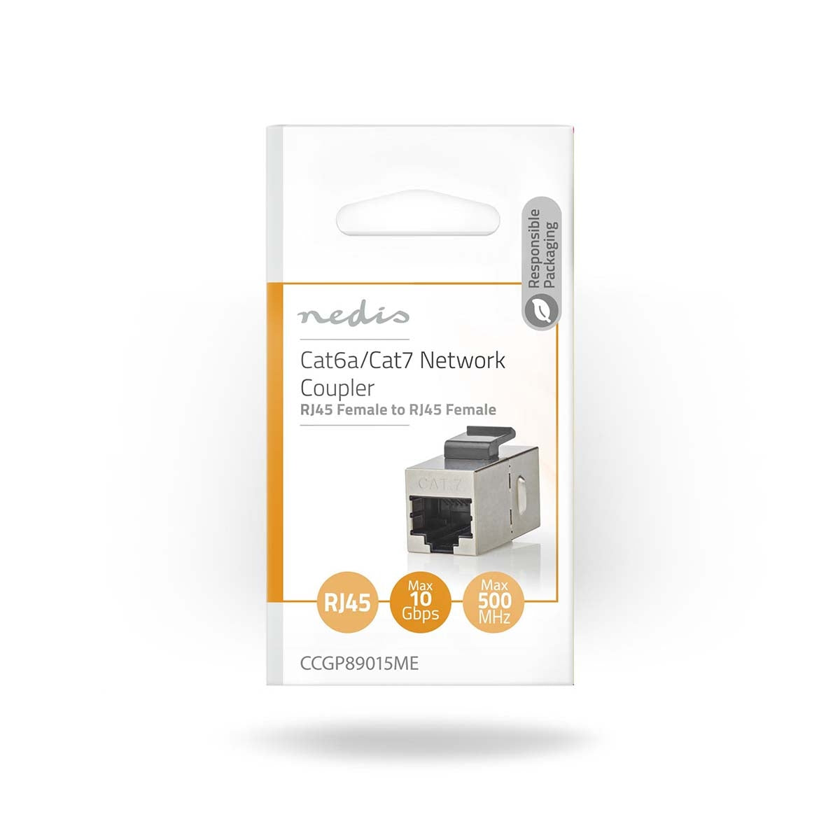 Network connection | CAT6a / CAT7 | Shielded | RJ45 Female | RJ45 Female | Straight | Metal | Envelope