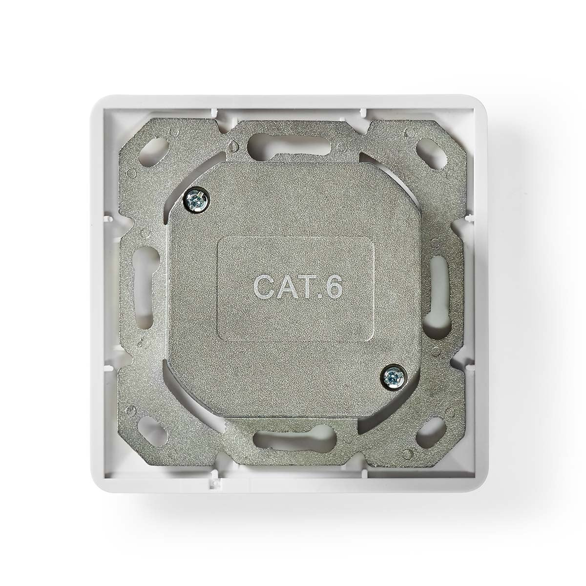 Network wall box | In the wall | 2-Port port(s) | CAT6 | Straight | Female | Gold Plated | PVC | White | Box