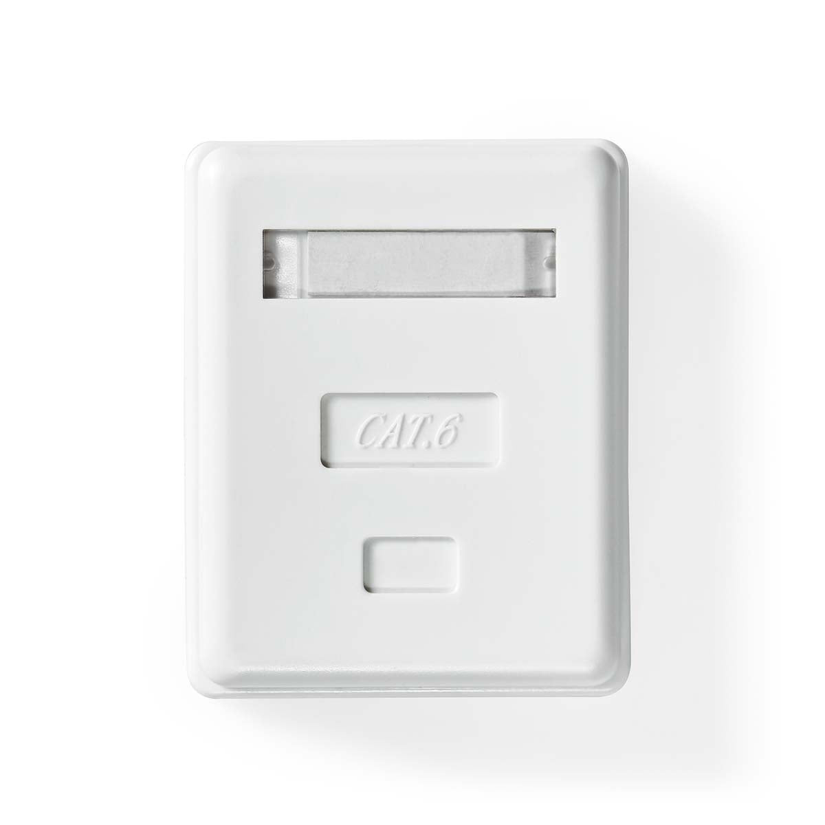 Network wall box | On the wall | 1-Port port(s) | UTP CAT6 | Straight | Female | Gold Plated | PVC | White | Envelope