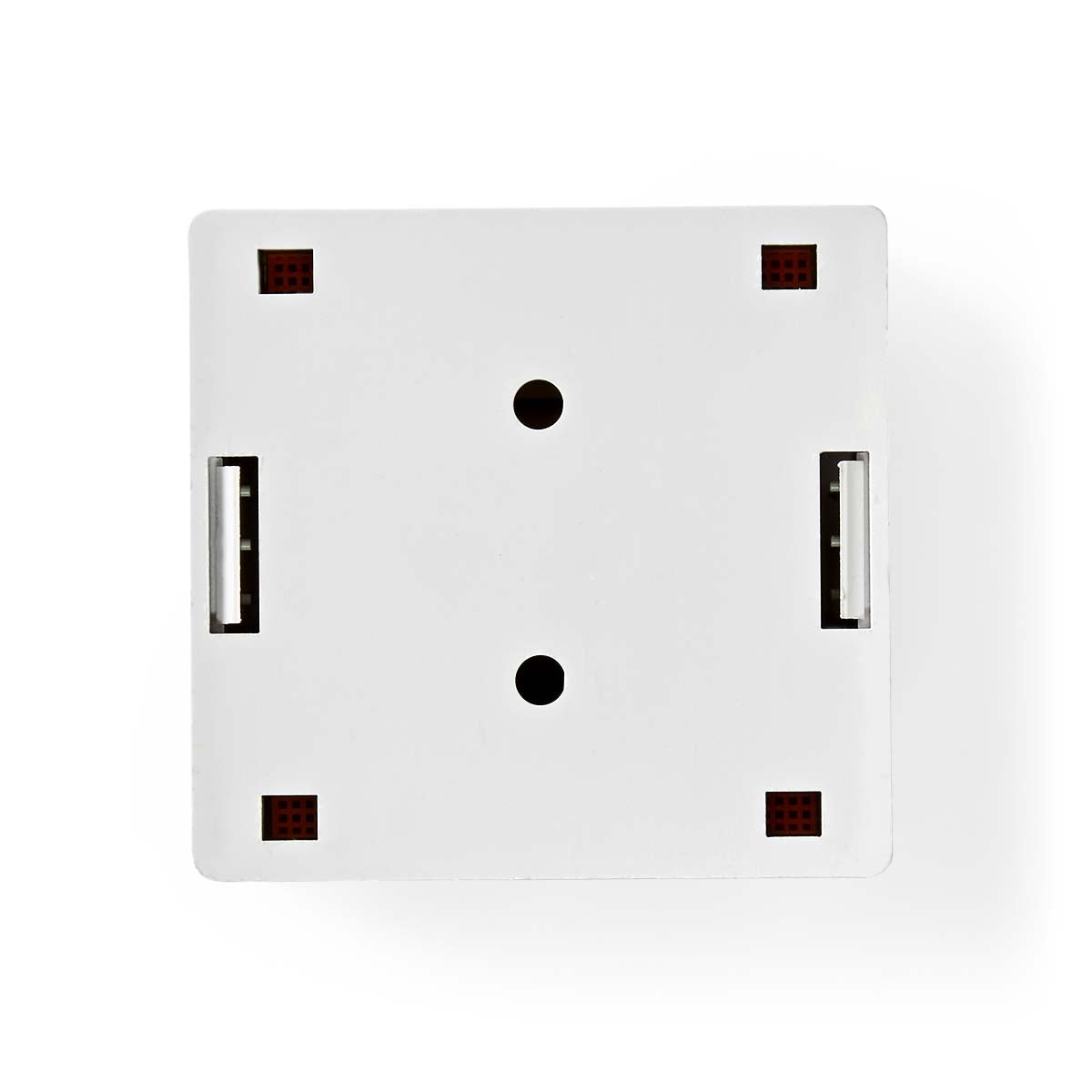 Network wall box | On the wall | 2-Port port(s) | UTP CAT6 | Straight | Female | Gold Plated | PVC | White | Envelope