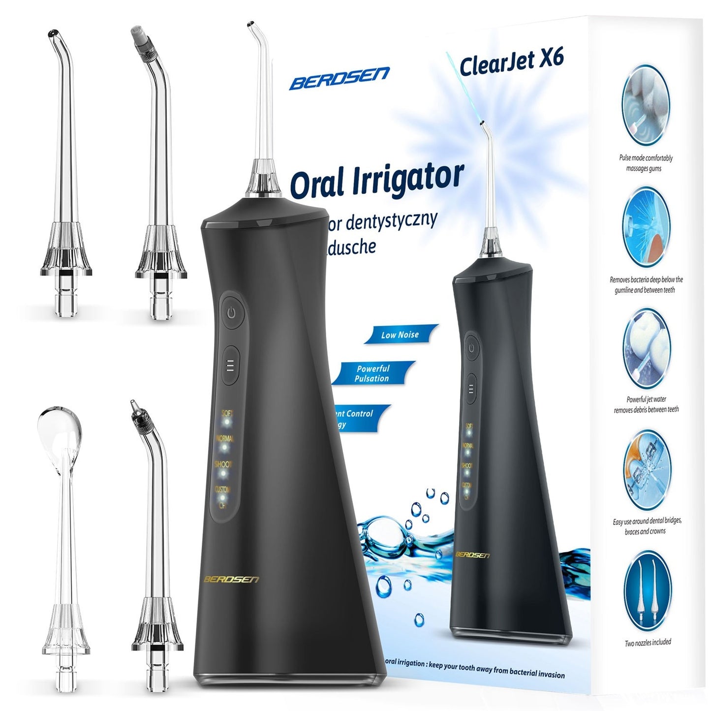 Berdsen ClearJet X6 Cordless Dental Irrigator