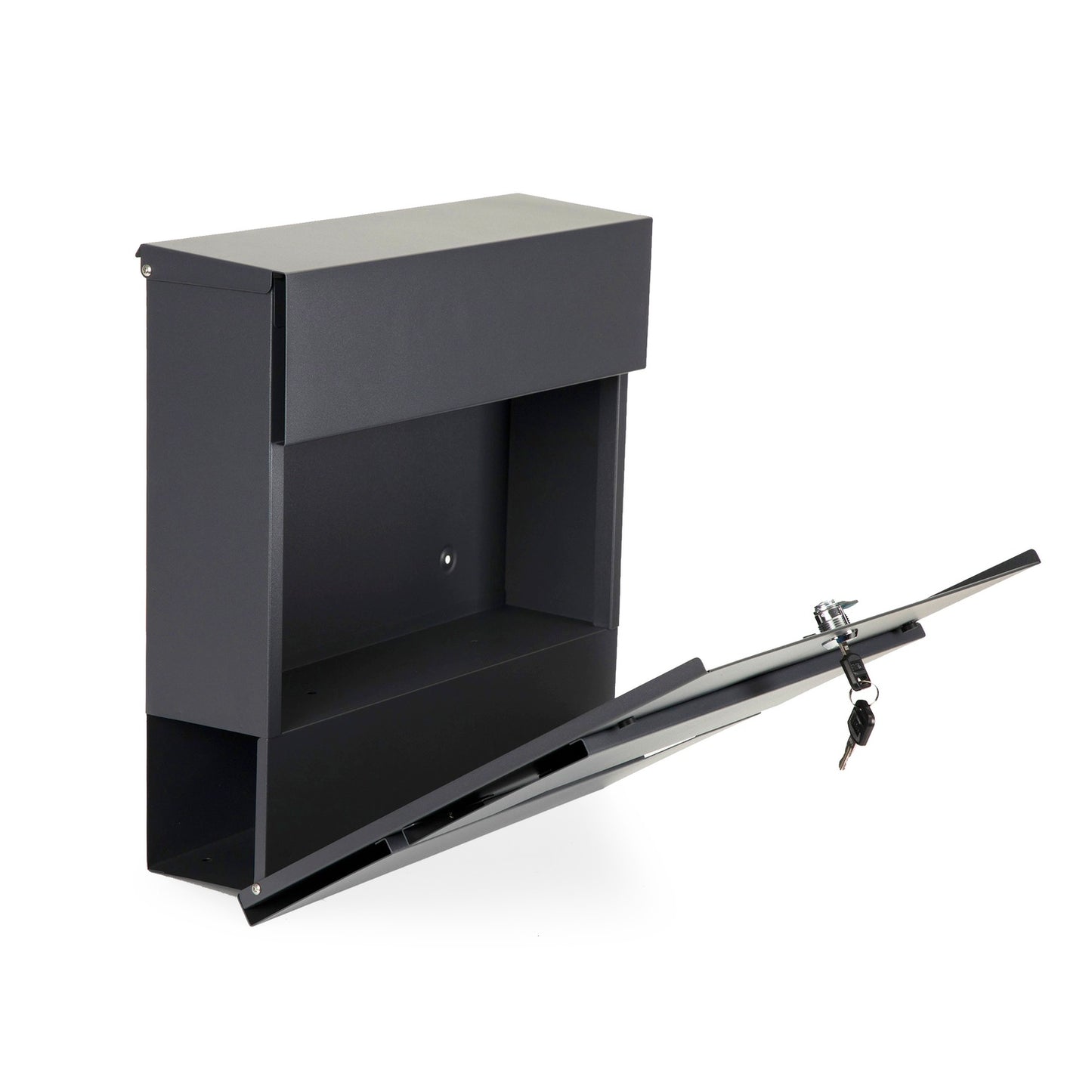 Newspaper letter mailbox made of galvanized steel