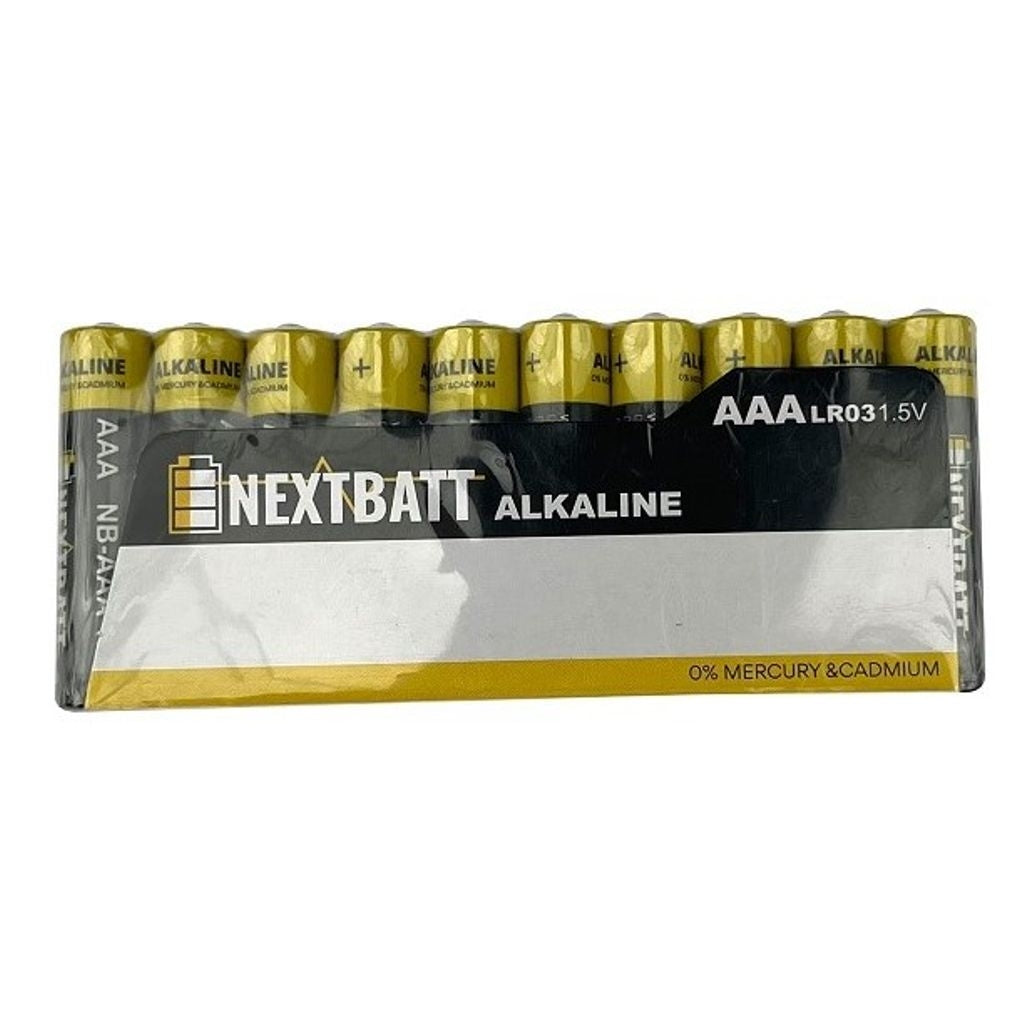 NextBatt Battery AAA/LR03, 1.5V, Alkaline - 10-pack