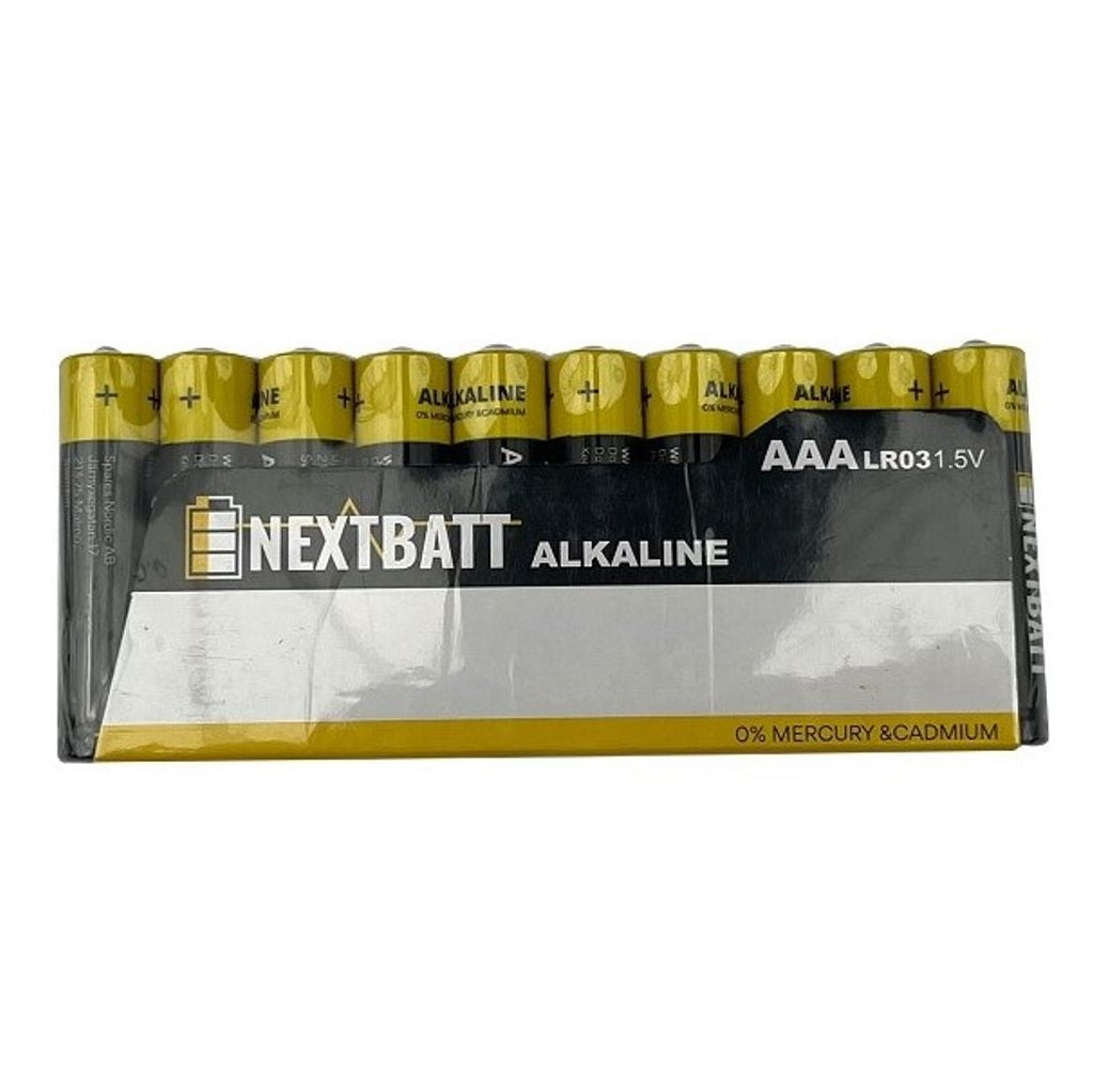 NextBatt Battery AAA/LR03, 1.5V, Alkaline - 20-pack