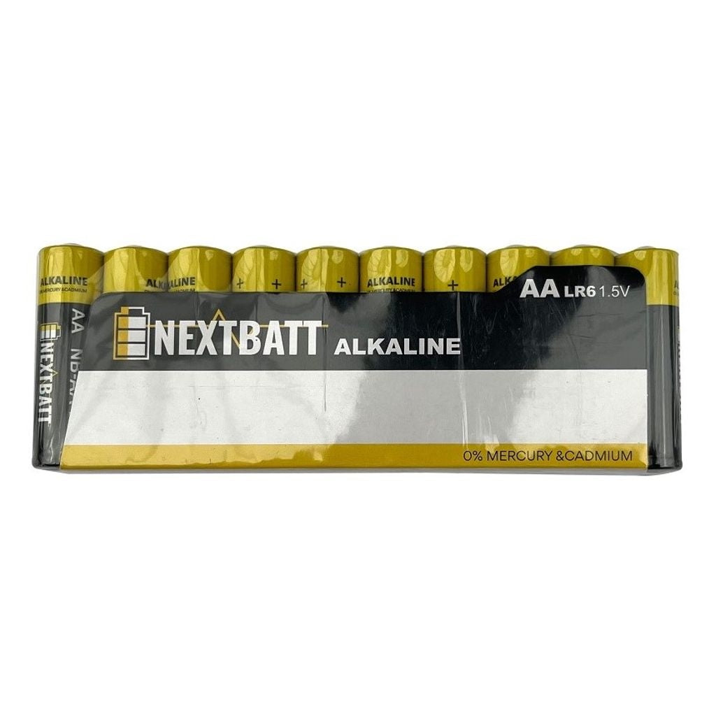 NextBatt Battery AA/LR6, 1.5V, Alkaline - 10-pack