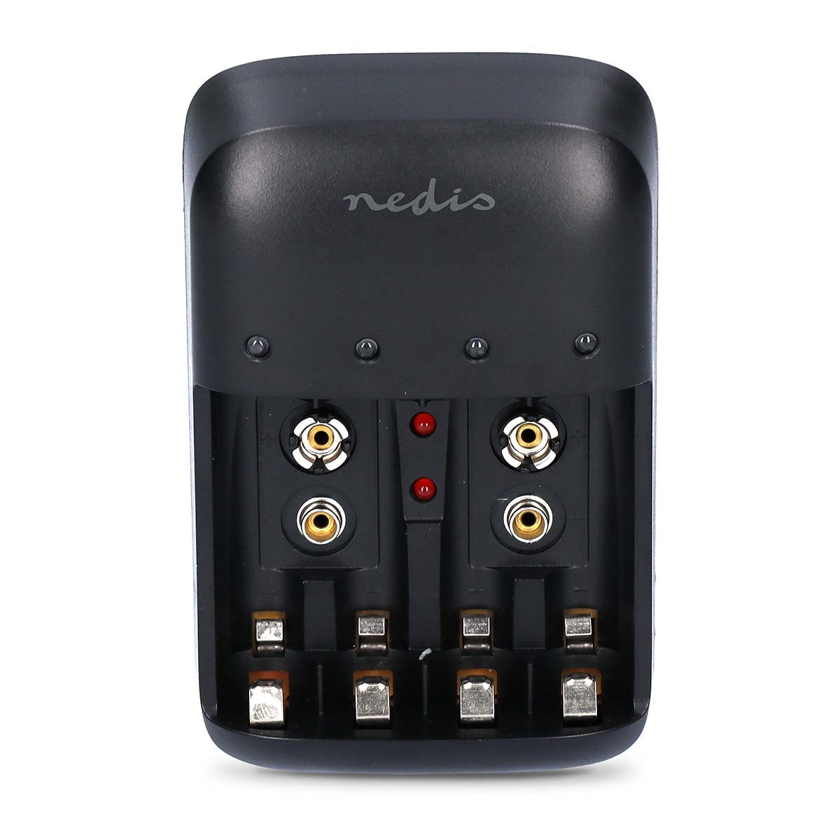 NiMH Battery Charger AA / AAA | 1.2 / 9 V DC | 0.5 A A | Maintenance charge | Euro / Type C (CEE 7/16) | Battery Type Energy: AA / AAA / E-Block | Black