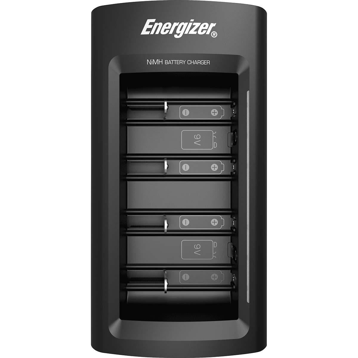 NiMH Battery Charger AA / AAA | 1.2 / 9 V DC | Maintenance charge | French / Type C (CEE 7/16) | Battery Type Energy: AA / AAA / C / D / E-Block | Black