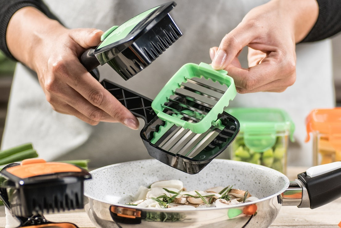 Nicer Dicer Quick - Vegetable slicer - Green