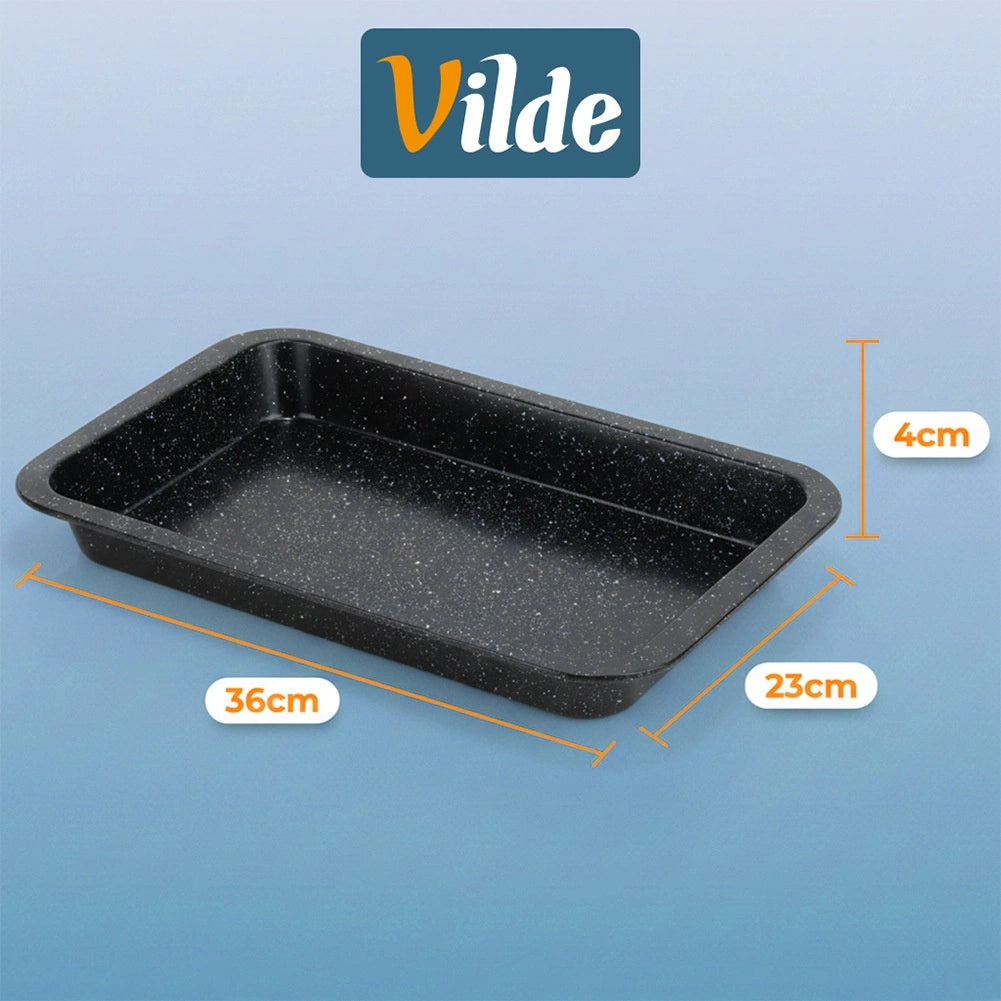 Non-Stick Baking Tin with Lid, 36x23x4.5 cm