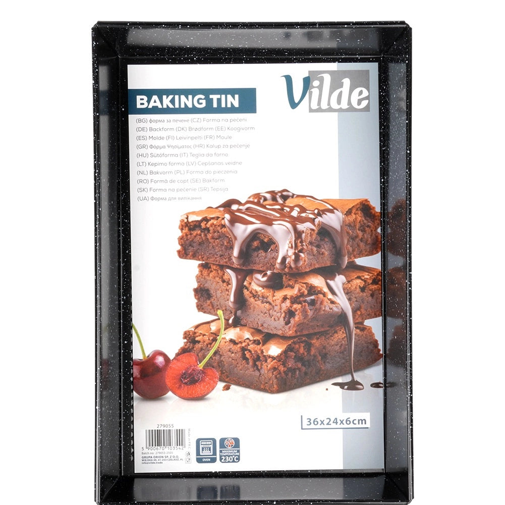 Non-Stick Carbon Steel Baking Tin, 36x24x6 cm