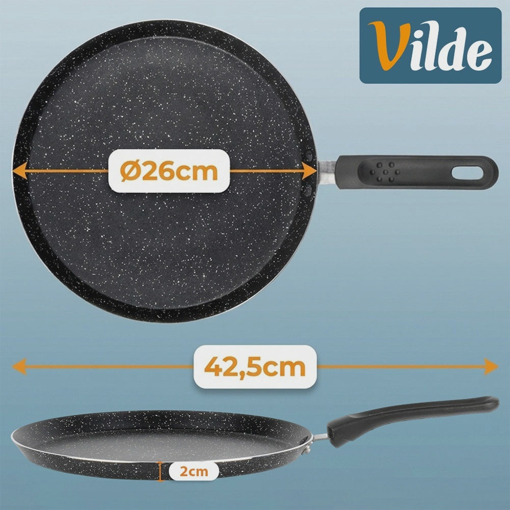 Non-Stick Granite Crepe Pan, 26 cm