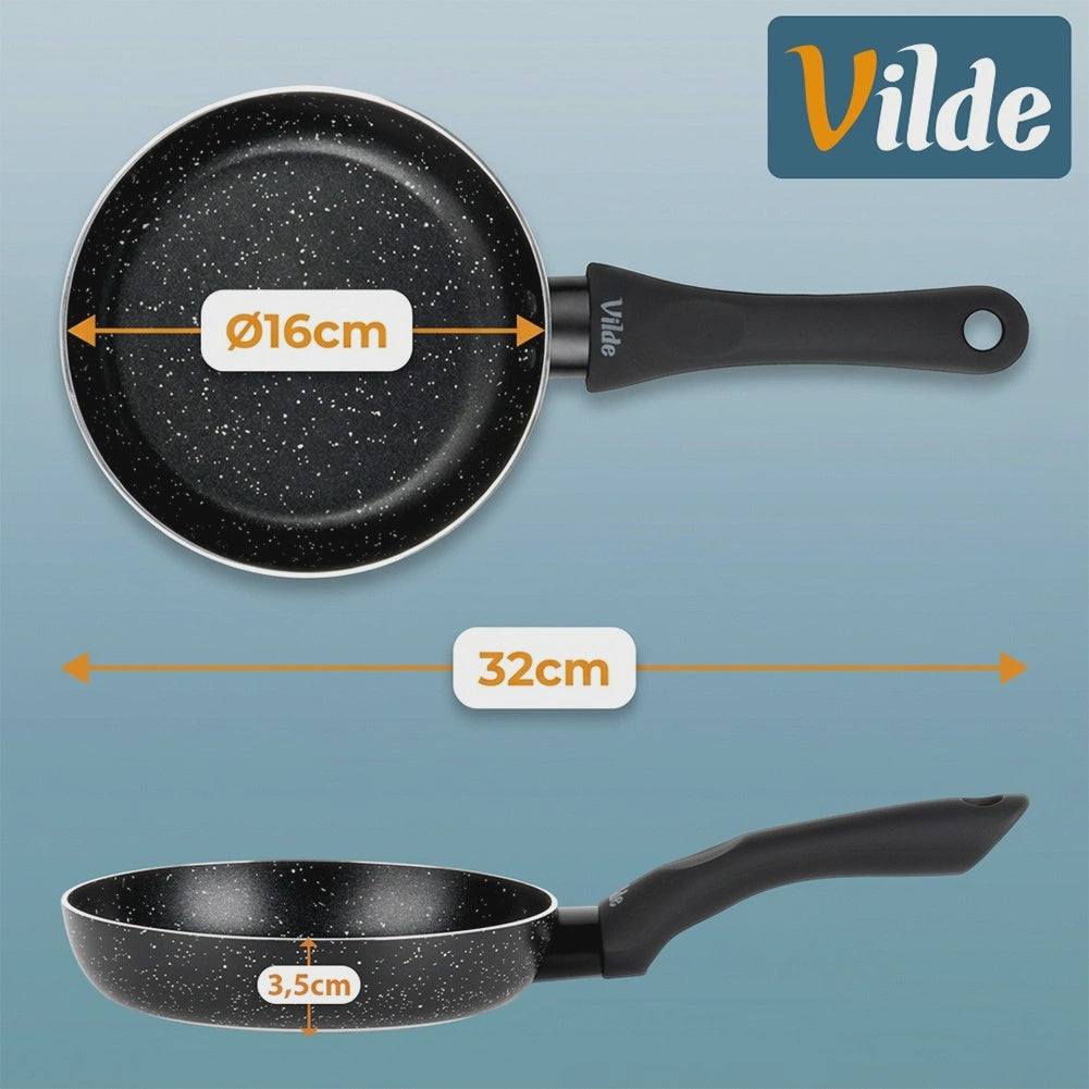 Non-Stick Granite Frying Pan, 16 cm – Dishwasher Safe