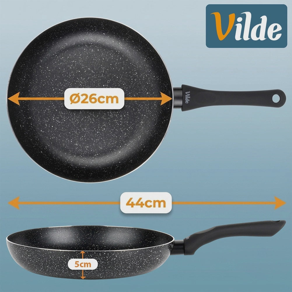 Non-Stick Granite Frying Pan, 26 cm, Dishwasher Safe