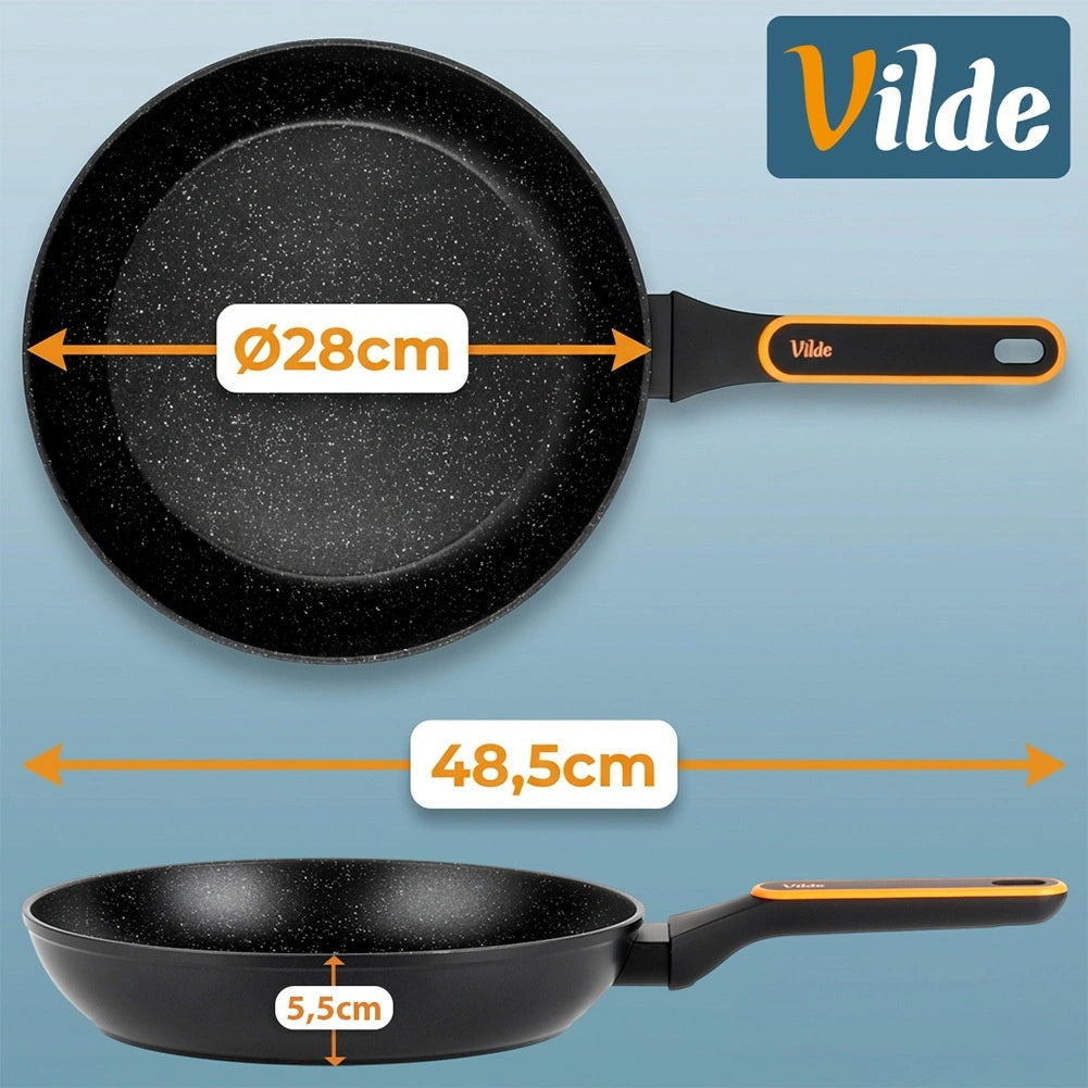 Non-Stick Granite Frying Pan, 28 cm, Dishwasher Safe