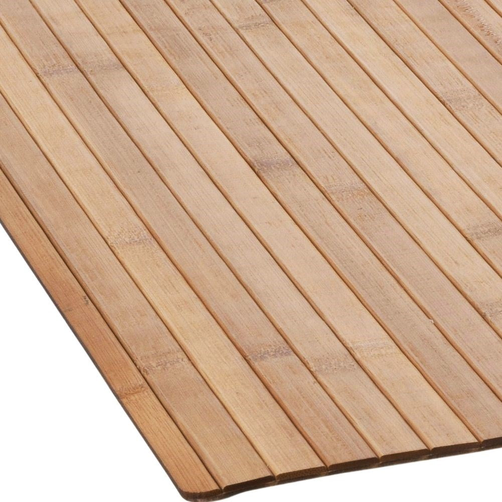 Non-slip bamboo mat for bathroom safety
