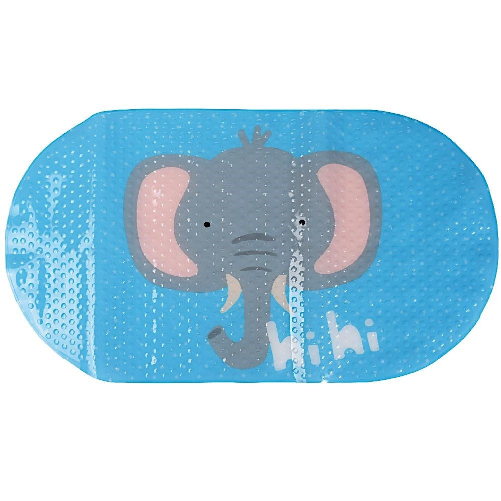 Non-slip bathtub mat with colorful children's motif