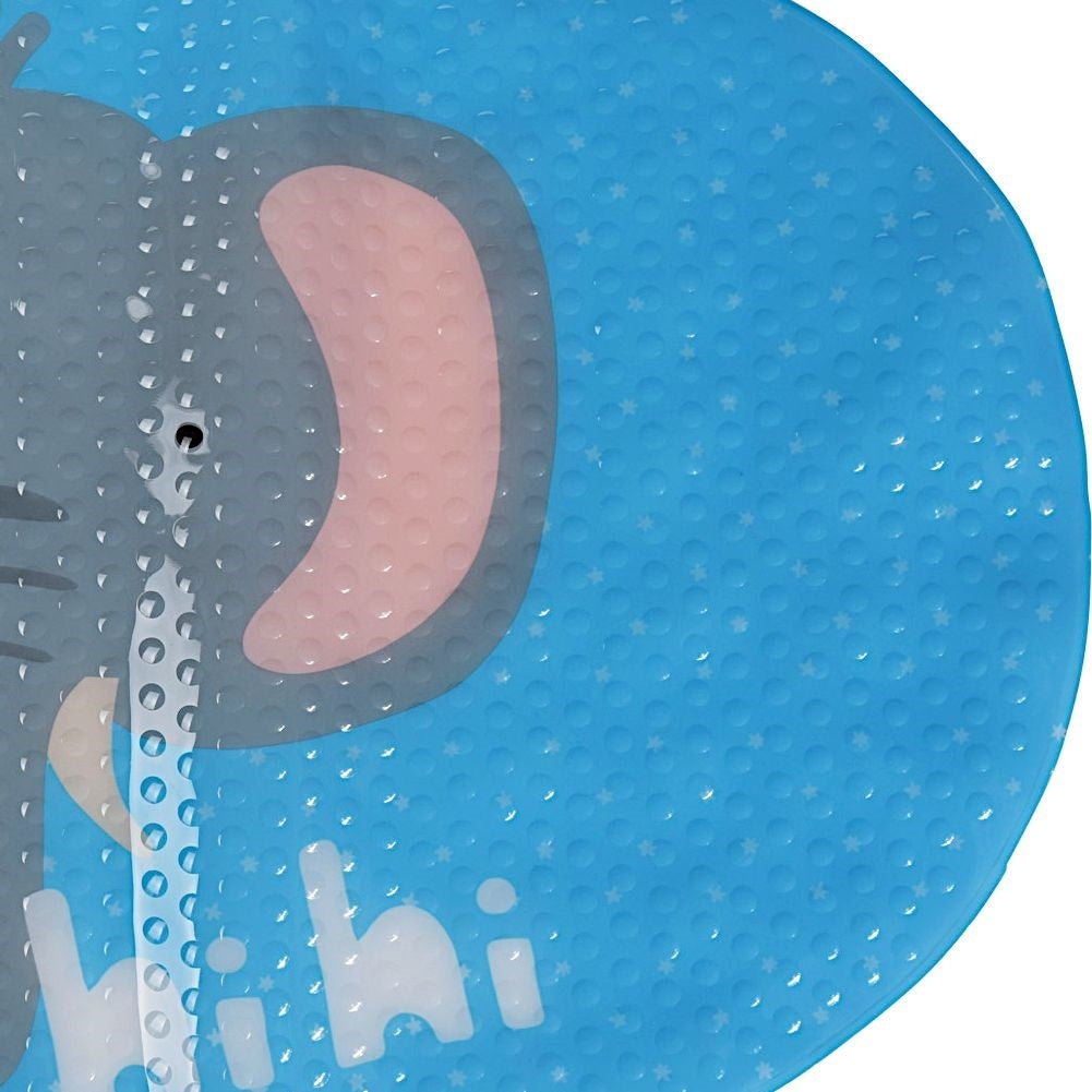 Non-slip bathtub mat with colorful children's motif
