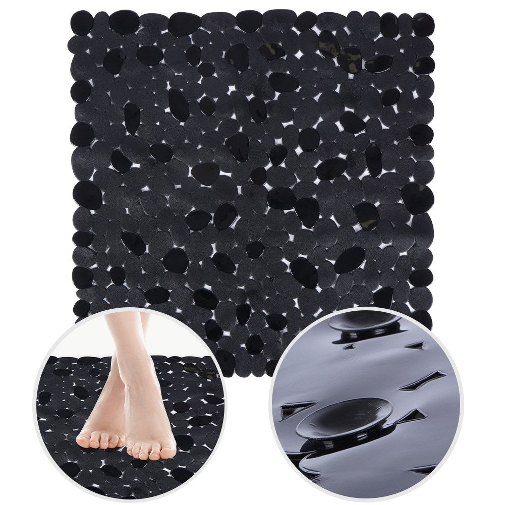 Non-slip protection with suction cups for safer showering and bathing